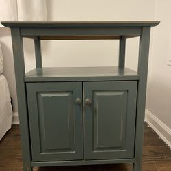 Teal/Green End table Nightstand 
