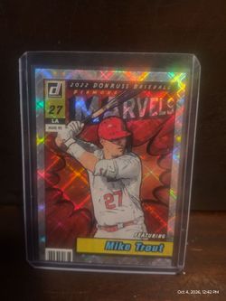 Donruss Baseball Marvels Mike Trout insert card