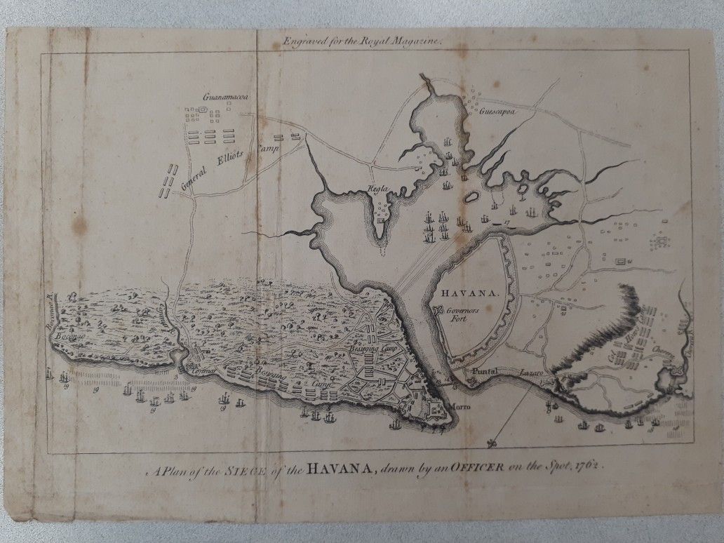 1762 Original Cuba Map