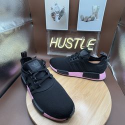 Adidas NMD_R1 Core Black True Plnk Women's Sz 11