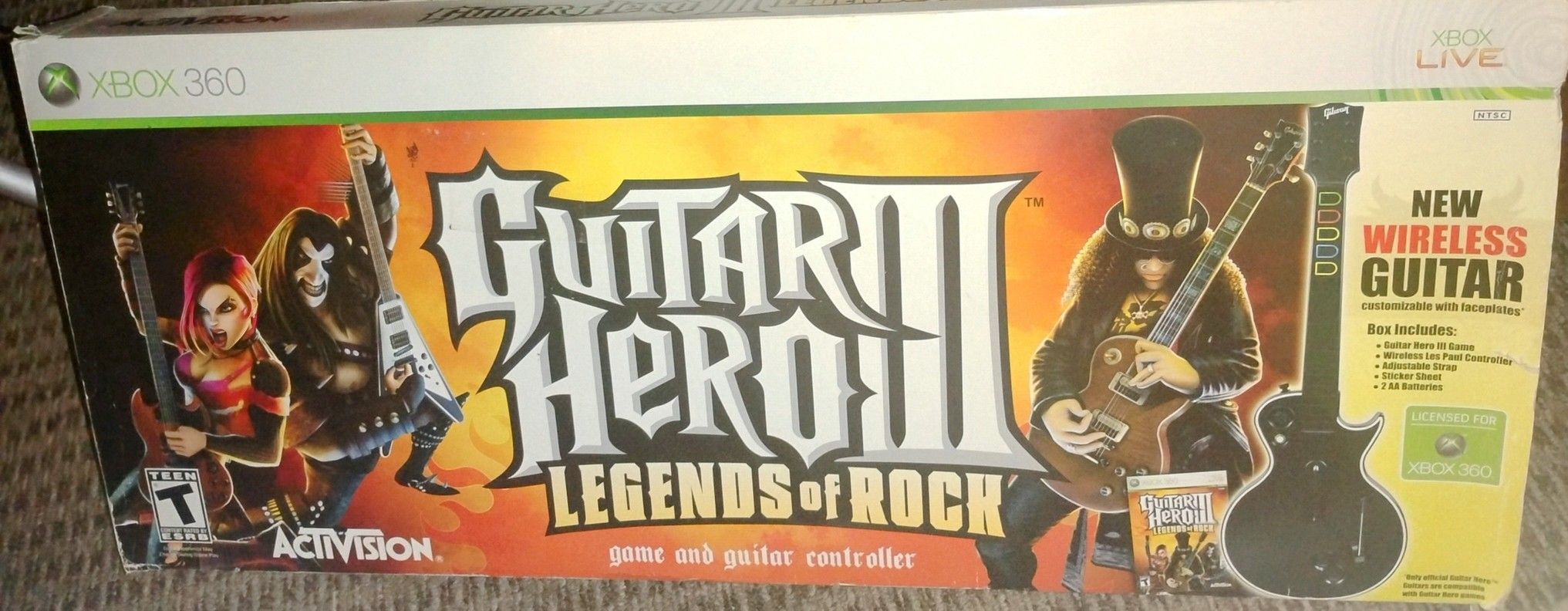 *➜ SAVE $50!* Wireless Guitar Hero III Legends Of Rock Bundle Xbox 360