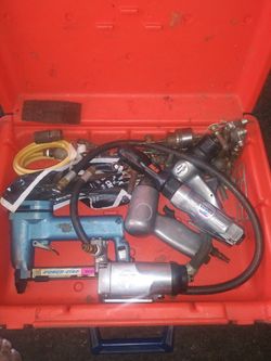 Case Of assorted Air Tools