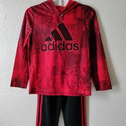 Toddler Boy Adidas Hoodie & Pant 2pc Set Kids Size 5