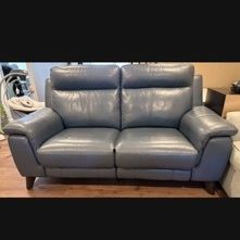 Leather Love Seat, Recliner, Couch, Sofa, Almost New