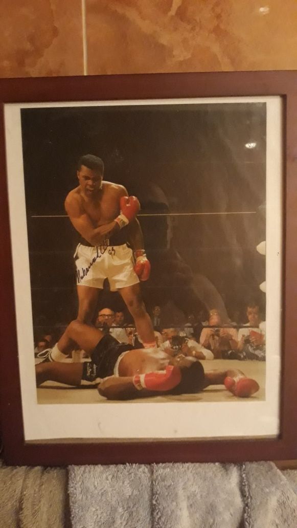 Muhammad Ali picture framed