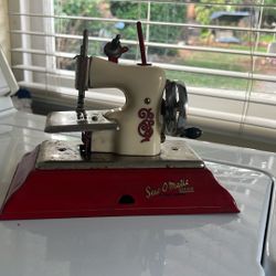 Antique Toy Sewing Machine 