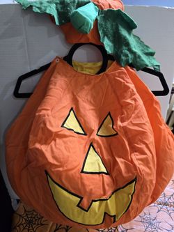 Pumpkin Costume With Head Piece Small 18-24 Months