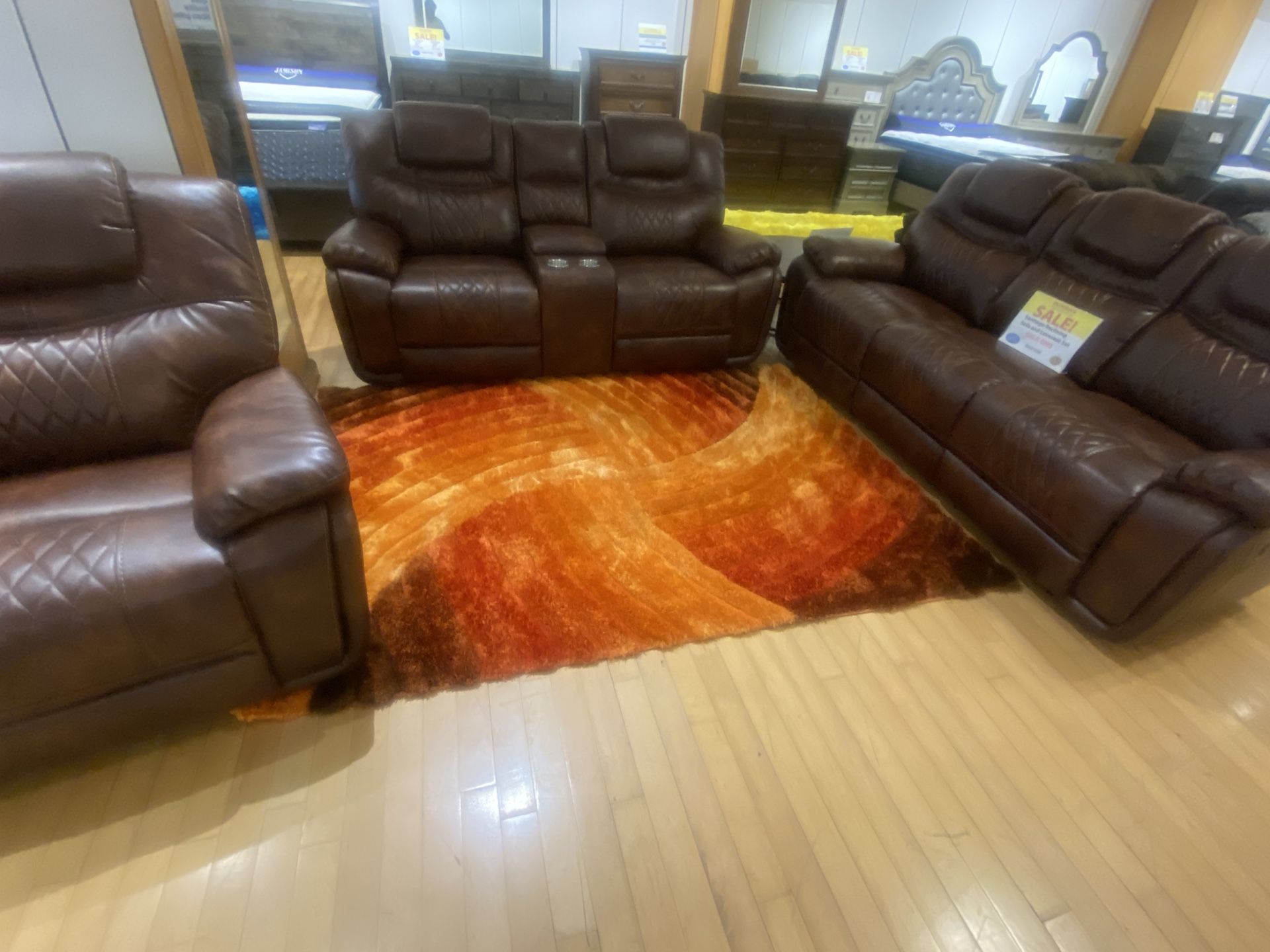 RECLINING SOFA AND LOVESEAT! $100 OFF! THIS WEEKEND ONLY! DELIVERY TODAY.