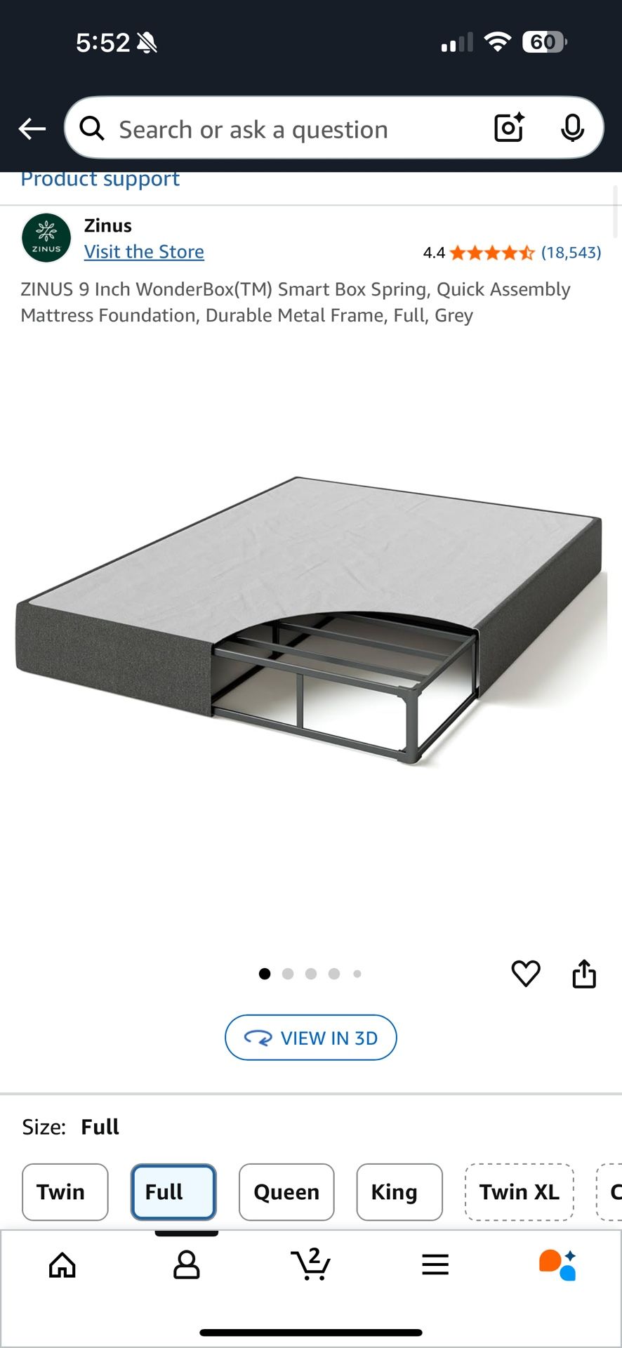FULL Size Box Spring