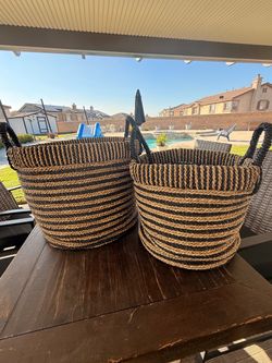 Decorative Baskets (2) Set