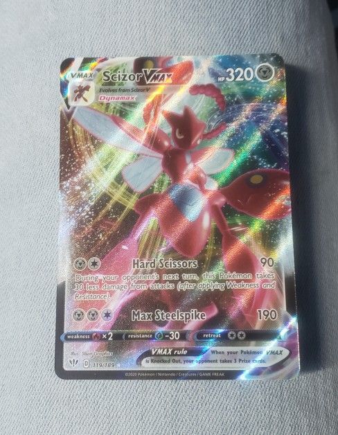 Scizor VMAX - 119/189 Pokemon TCG Ultra Rare Darkness Ablaze