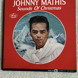 1963 Johnny Mathis: Sounds Of Christmas LP Record MG 20837