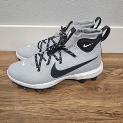 Mens Sz 8.5 Nike Alpha Huarache NXT MCS Smoke Grey DJ6519-003 Baseball Cleats