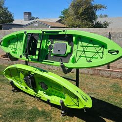 Ascend 12t and Lifetime 10 ft. Tahoma Sit-on-Top Kayak, Lime Green