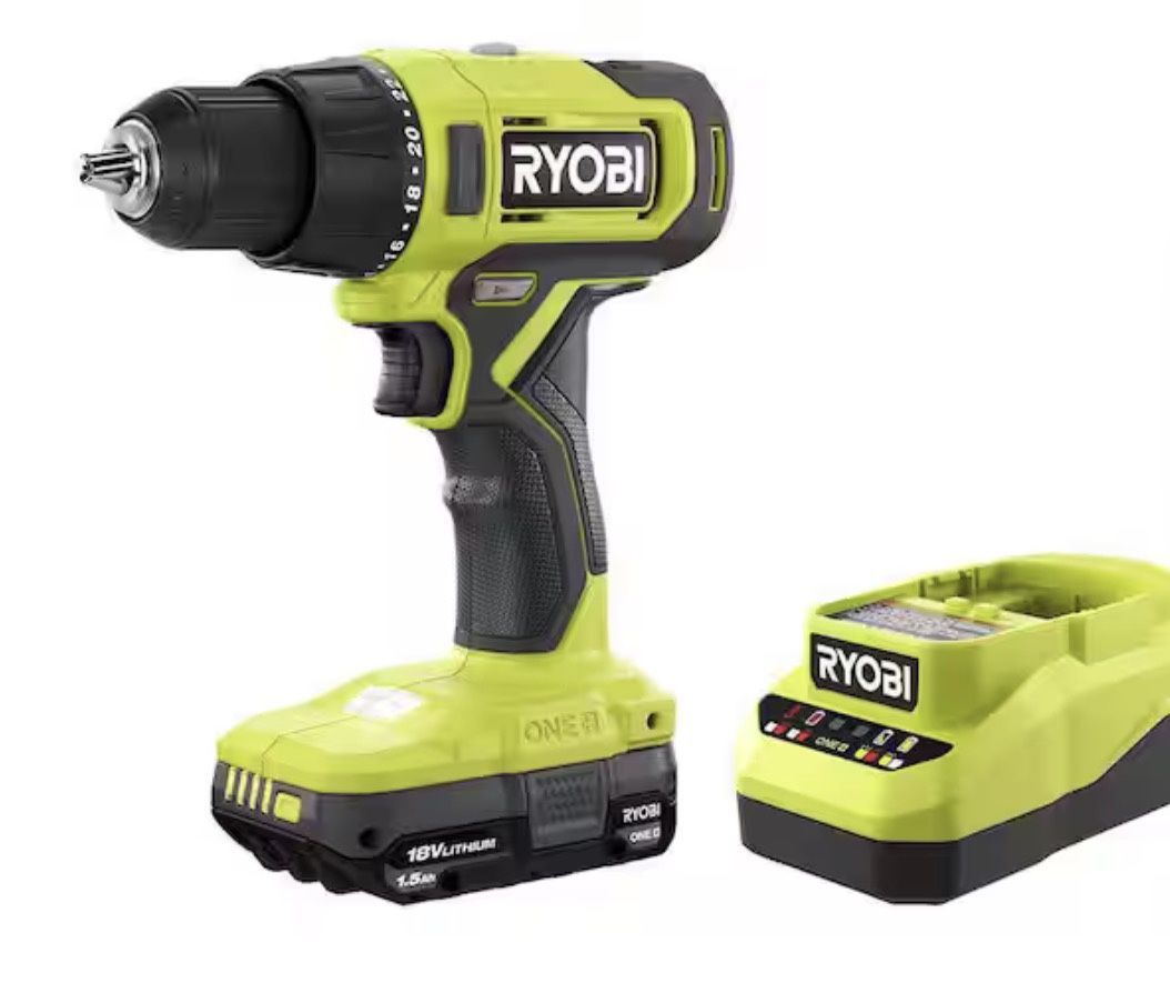 Ryobi Drill Gun With Battery And Charger