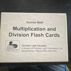 Multiplication And Division Flashcards 