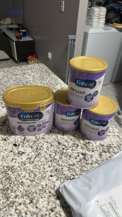 3x 12.4 oz And 1x 20 Oz Enfamil Gentle Lease (0-12 MONTH)