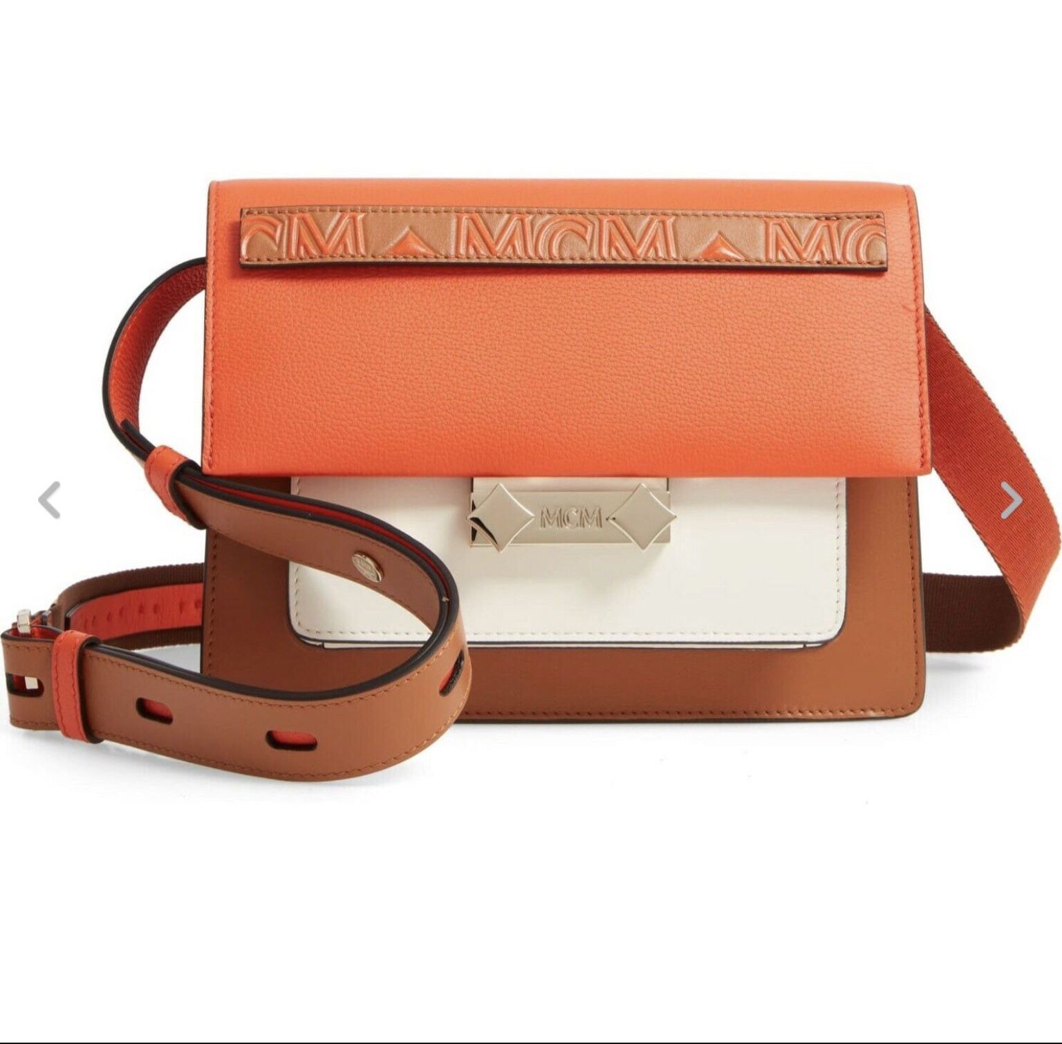 2019 MCM Small Milano Leather Shoulder Bag "Retired" Hard to find MSRP $1,620