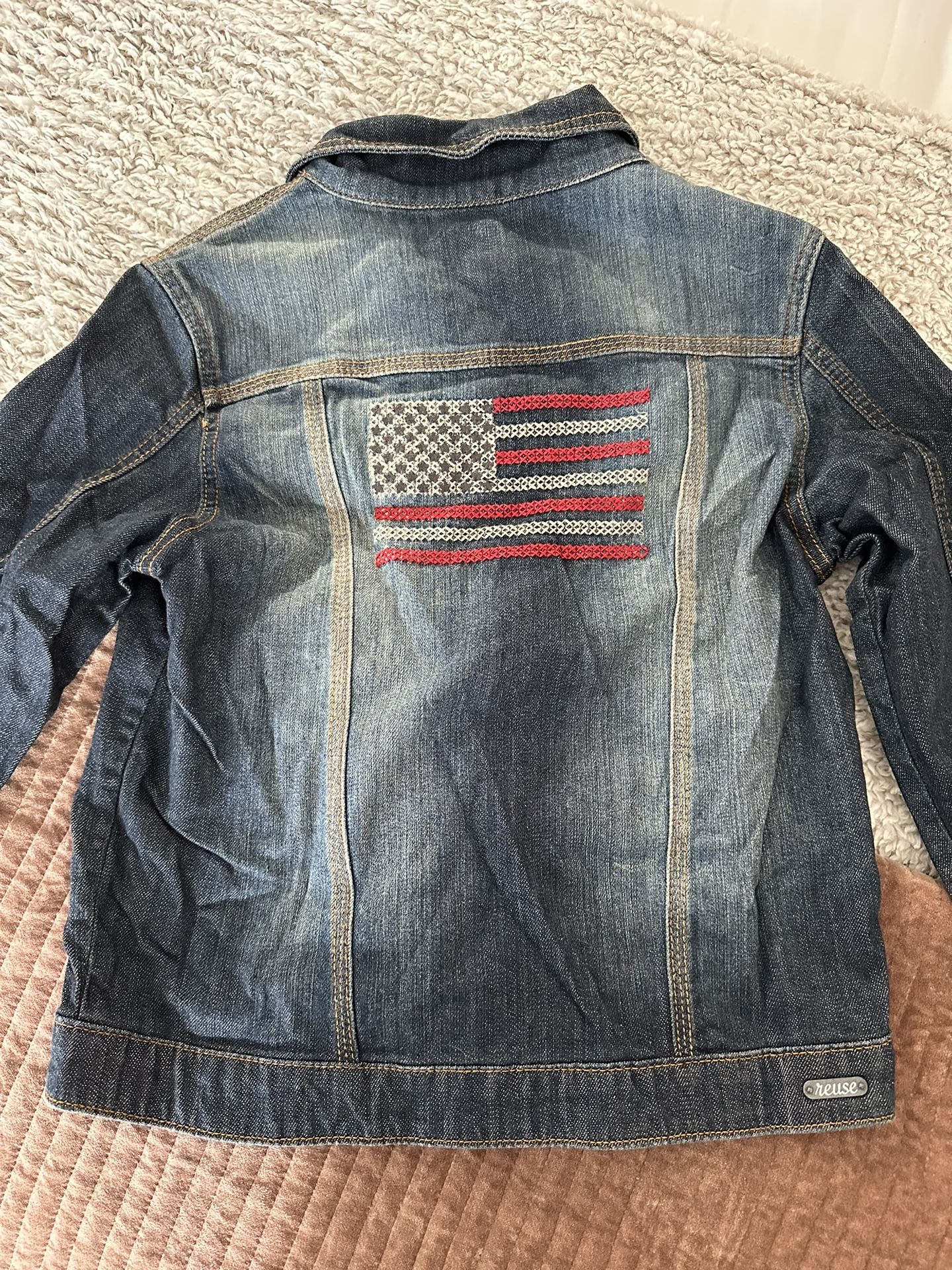 4th Of July American Flag Denim Jacket 