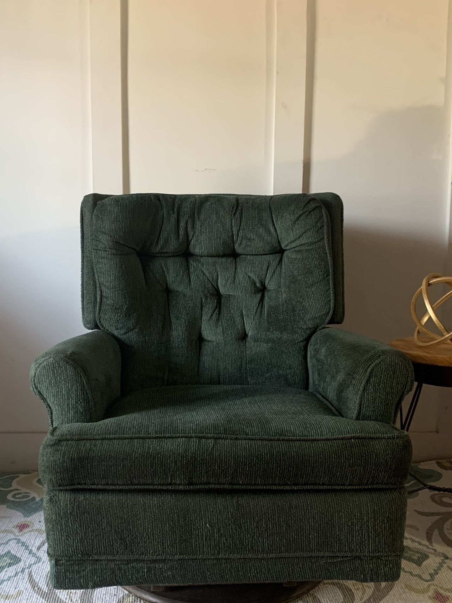 Teal/Green Mid Century Modern Rocking Chair $120