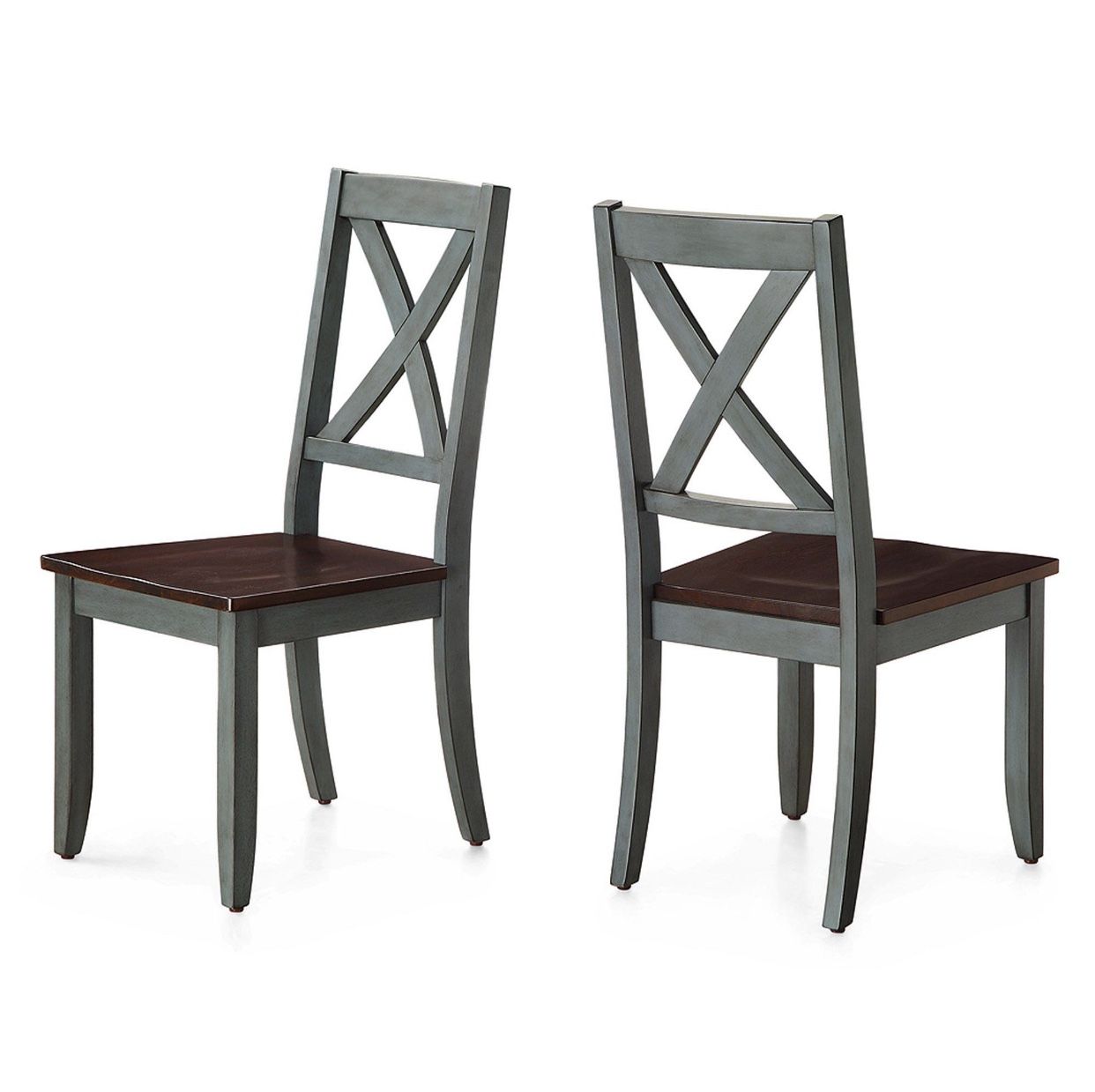 Brand New Rustic Farmhouse Side Accent Dining Chair (Set Of 2)
