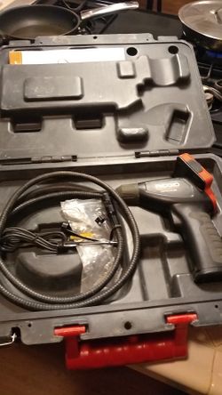 Rigid battery powered video inspection camera