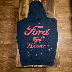 Official Ford Black And Red Pullover Hoodie 