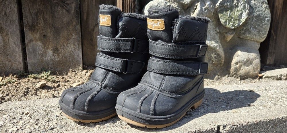 Cat & Jack Rain/Snow Boots Black 11