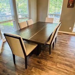 Morris Furniture Barkley Dining Table And 6 Chairs