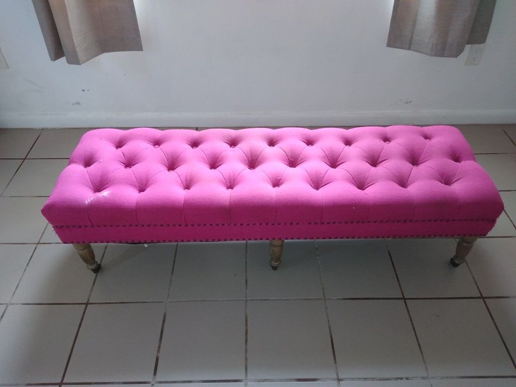 Alton Furniture Group Bed Foot Bench Pink