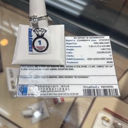 14k Oval Brilliant Ring 