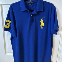 Men’s Polo Ralph Lauren Blue Polo Shirt XL