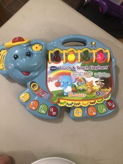 V tech touch and teach elephant