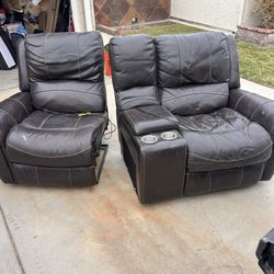 Leather Recliner 