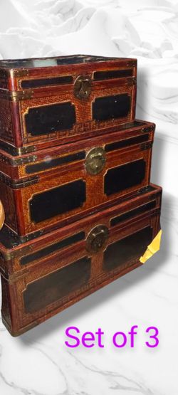 "Maitland Smith" VTG Chinoiserie Asian Trunks/Chests