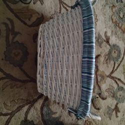 Wicker Lined Basket 10H. 22" L Pickup Only Cash 