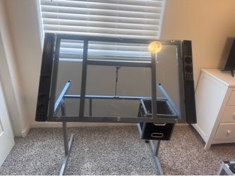 Artist drawing desk