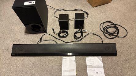 Sony HTCT790 And SRS-ZR5 Speakers And Cords Bluetooth