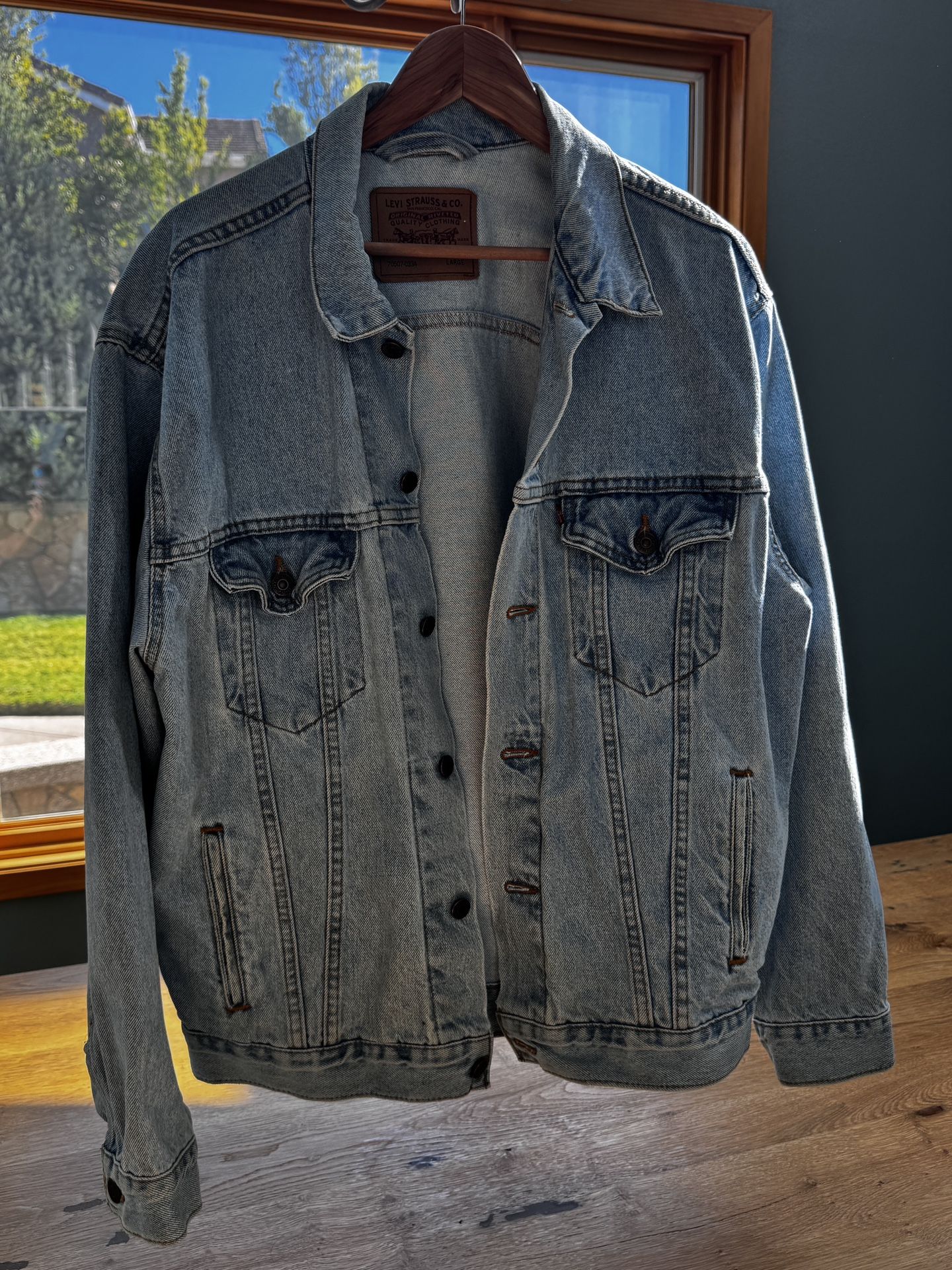  Vintage Levi Denim Jacket - Mens Large