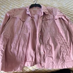 GAP pink jean jacket