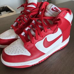 Nike Dunks red and white size 6.5