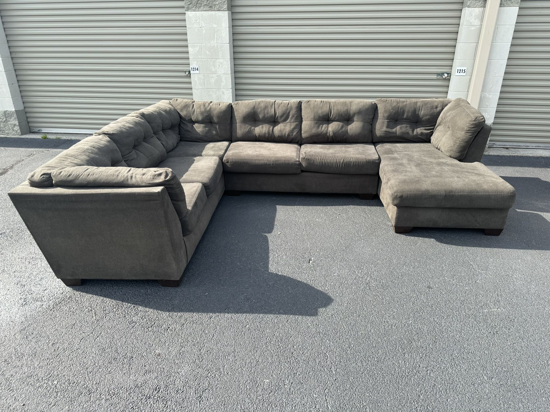 Large Gray Brown Sectional