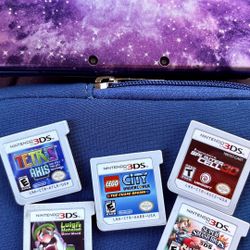 NEW Nintendo 3DS - Galaxy Edition, w/Super Smash Bros, Luigi’s Mansion: Dark Moon, Tetris: Axis, Splinter Cell 3D, And More! (In Amazing Condition!)
