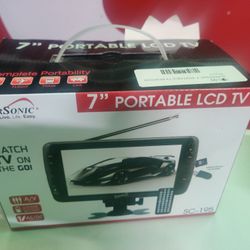 Supersonic 7" Portable LCD TV with Remote- Watch TV on the GO! - Brand New - Never Used 