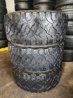 LT 33 12.50R 18 KENDA KLEVER R/T TIRES LT 3312.5018 USED TIRES (PAIR) MOUNT BALANCE INCLUDED