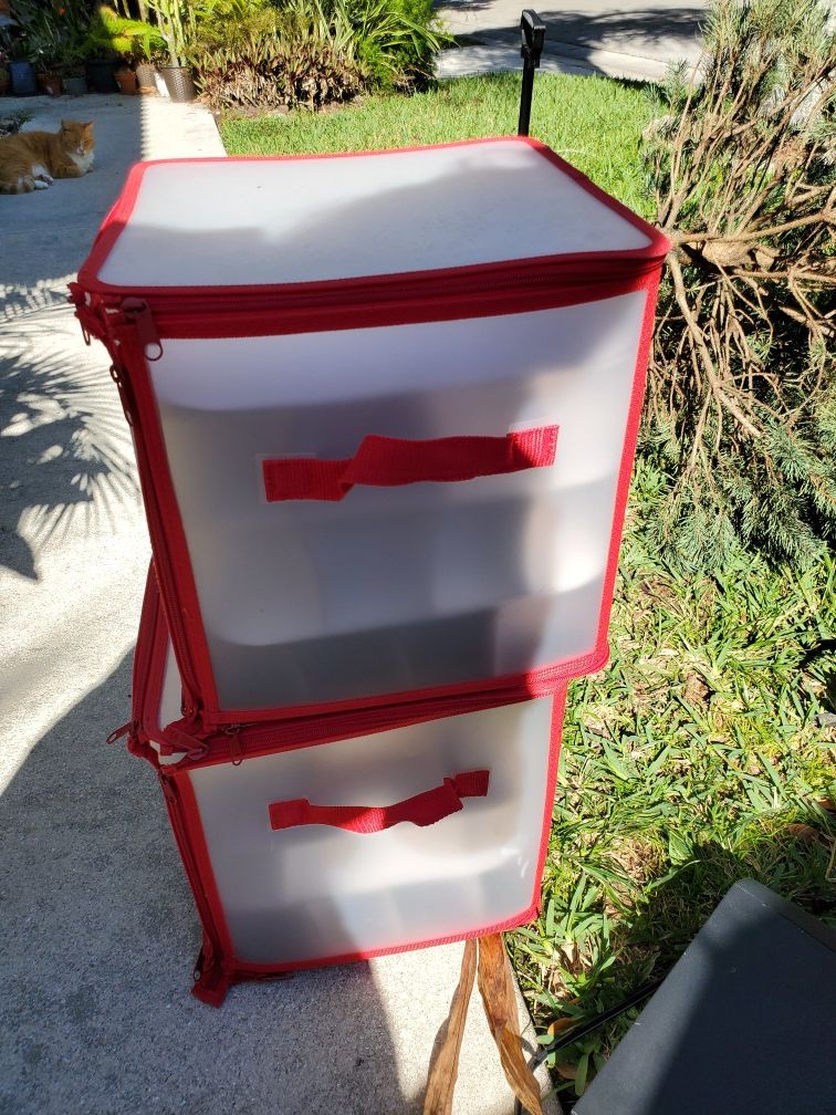 Great condition Christmas ornament storage containers