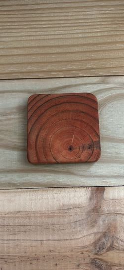 Handmade Rustic Solid Wood Coasters (Set of 5) – $25