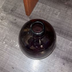 Vase Light Purple Glass 