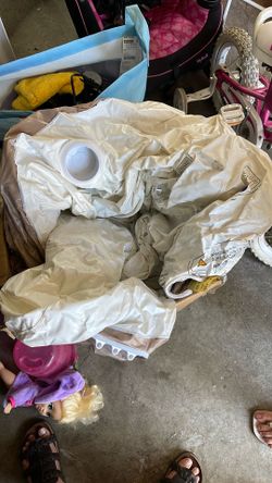 Costway Canopy Inflatable Pool Float Lounge Swimming Raft