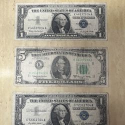$1 Silver Certificate (blue seal)
